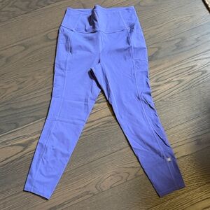 Purple High-Waist Active Leggings